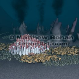 Black Smoker Hydrothermal Vent Community (Lightwave3d)